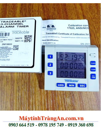 Traceable 5000 _Đồng hồ đếm lùi đếm tiến 03 kênh 5000 Traceable®Three-Channel Alarm Timer _Đã được hiệu chuẩn tại Mỹ